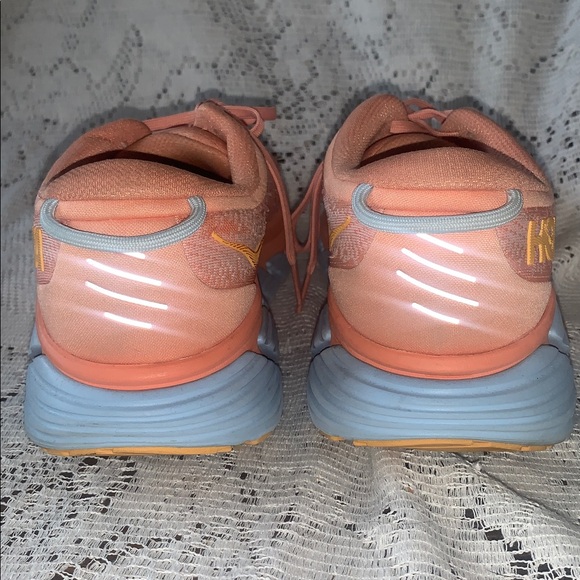 HOKA ONE ONE GAVIOTA WOMEN SIZE 9B RUNNING SHOES ORANGE - Picture 4 of 8